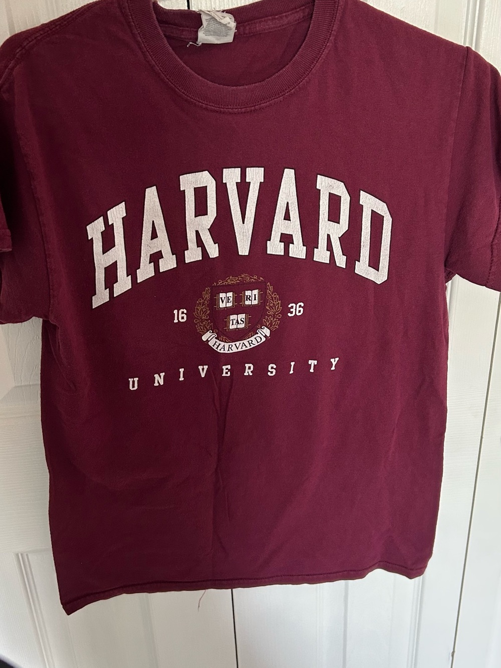 Gildan Harvard Maroon Crewneck T‑Shirt